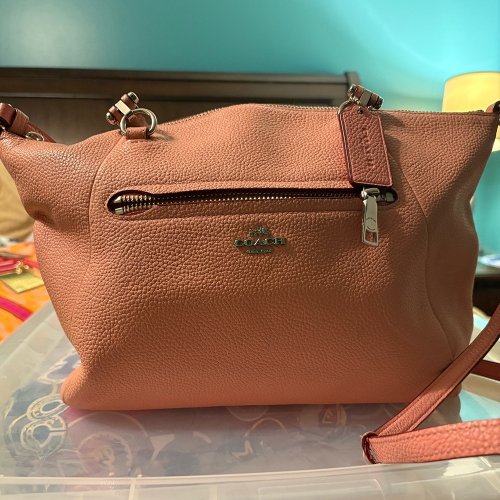 Coach Blush Pink Crossbody Bag comes with duster